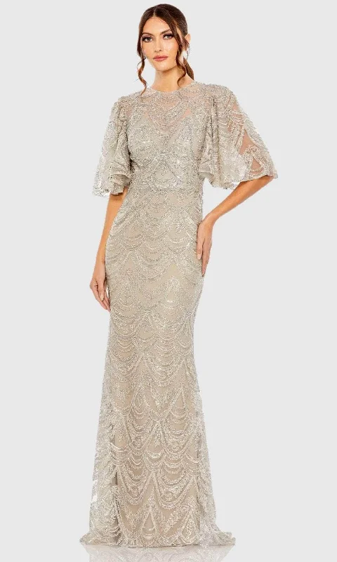 Clearance Sale Online Mac Duggal 20481 - Flutter Sleeve Bead Embroidered Evening Gown Clearance Sale Online Mac Duggal 20481 - Flutter Sleeve Bead Embroidered Evening Gown