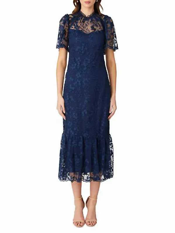 End Of Month Blowout Martine Dress In Navy