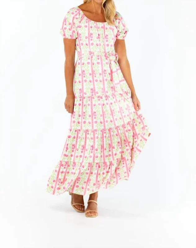 Subtle Sophistication Jude Dress In Sorbet Garden