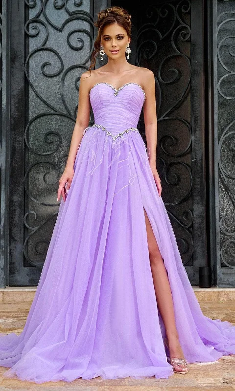 Chic Wardrobe Essentials Portia and Scarlett PS24632 - Beaded Trim Strapless Prom Gown Chic Wardrobe Essentials Portia and Scarlett PS24632 - Beaded Trim Strapless Prom Gown