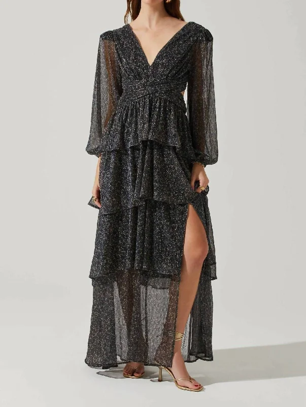 Casual Chic Anora Dress In Black Multi