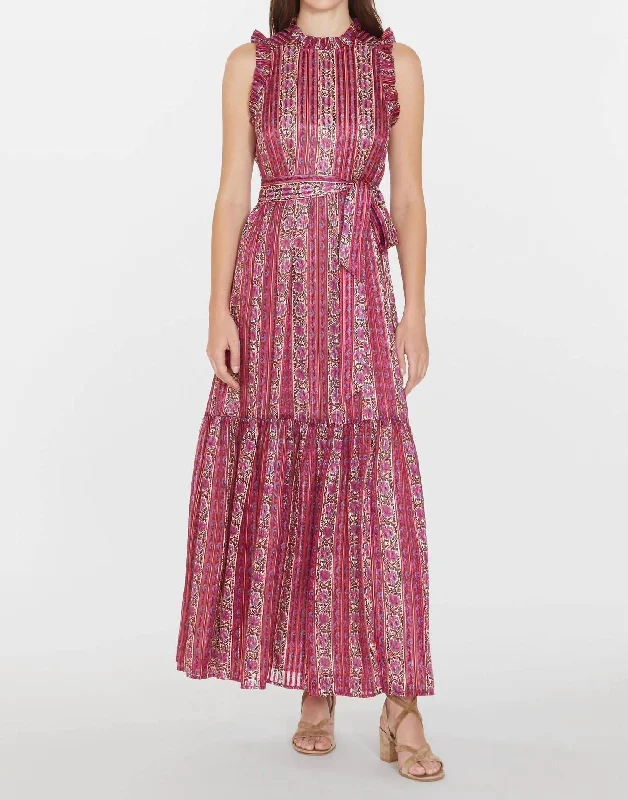 Insane Discount Onslaught Alice Dress In Lychee Stripe