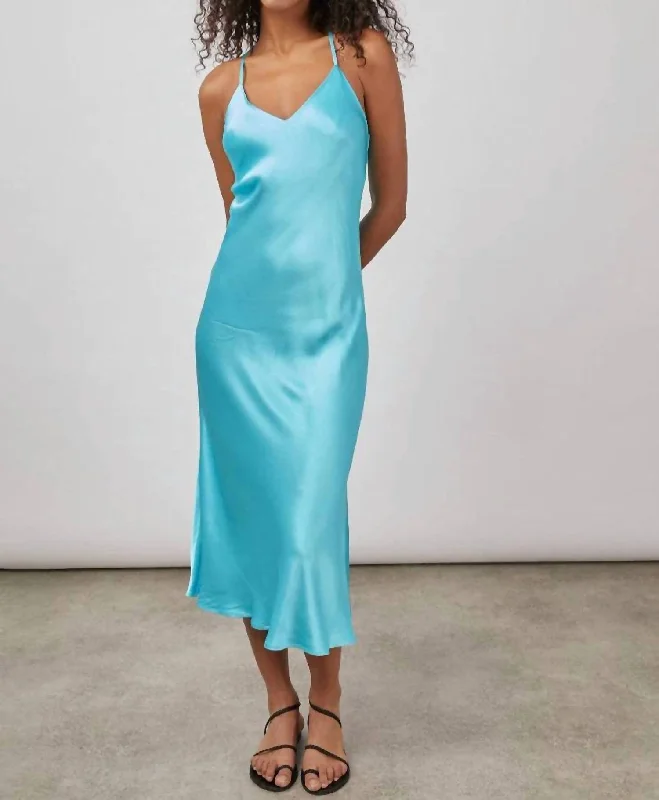 Fashion For Every Occasion Kaiden Dress In Azure