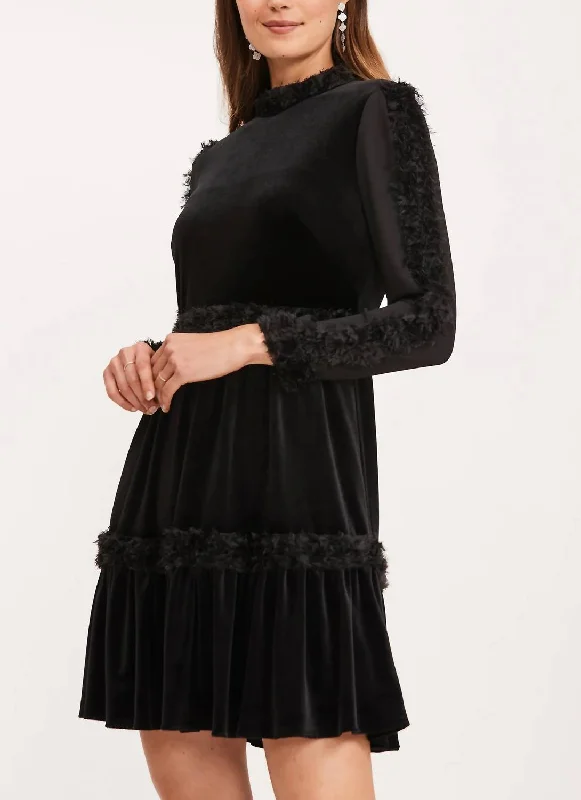 Seasonal Women's Fashion Trends Priscilla Cocktail Dress In Black