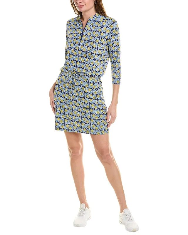 Shop Stylish Fashion At Unbeatable Prices Now IBKUL 3/4-Sleeve Drawstring Dress