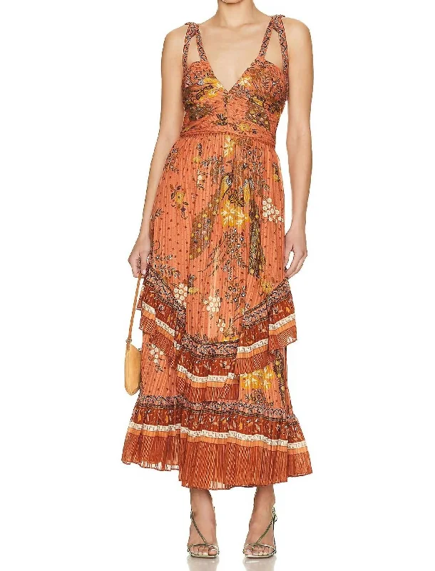 Valentine's Special Meera Dress In Cardinal
