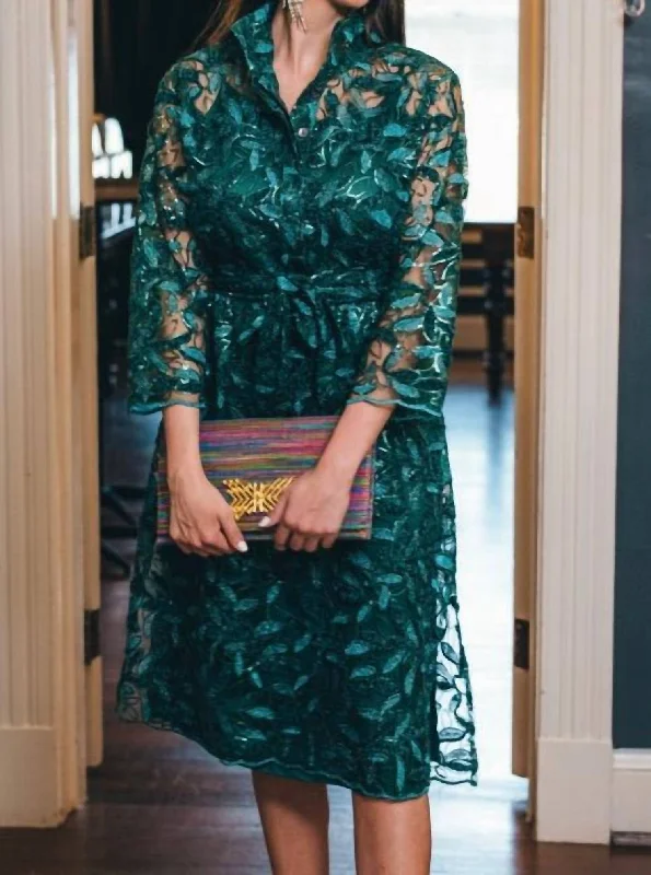 Sophisticated Fashion Grace Dress In Midnight Mistletoe