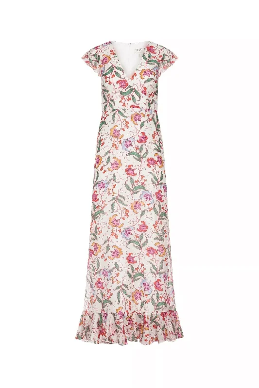 Limited Time Offer Emma Dress In Delemare Blanc