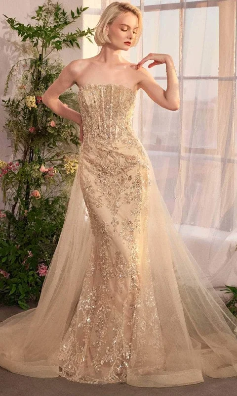 All Season Basics Discount Andrea and Leo A1365 - Strapless Tulle Overskirt Evening Gown All Season Basics Discount Andrea and Leo A1365 - Strapless Tulle Overskirt Evening Gown
