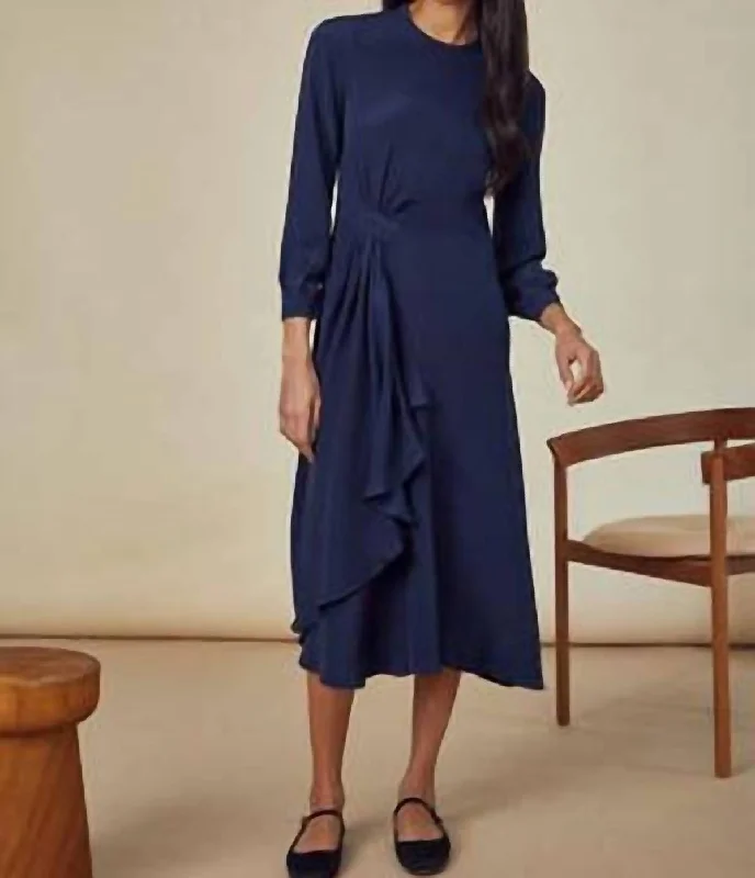 Charming Women's Garments Lawton Dress In Navy