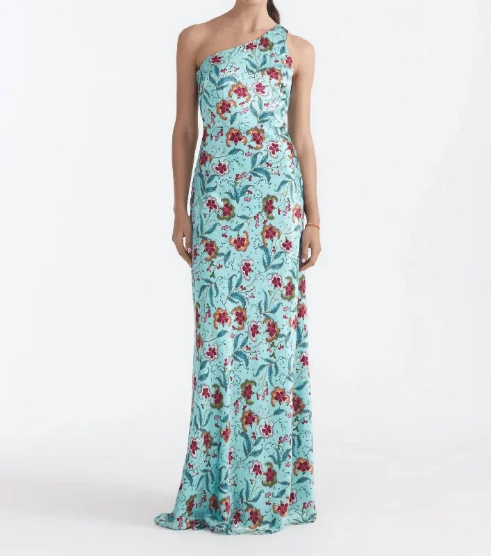 Dive Into Trendy Styles Justine Dress In Delemare Teal