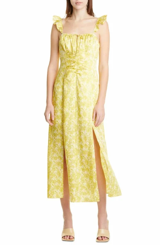 Seasonal Picks Milicent Dress In Pear