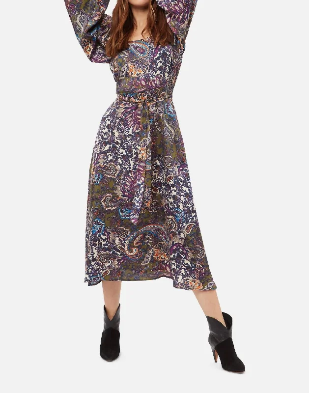 Women's Activewear Apparel Julia Paisley Dolce Dress In Green