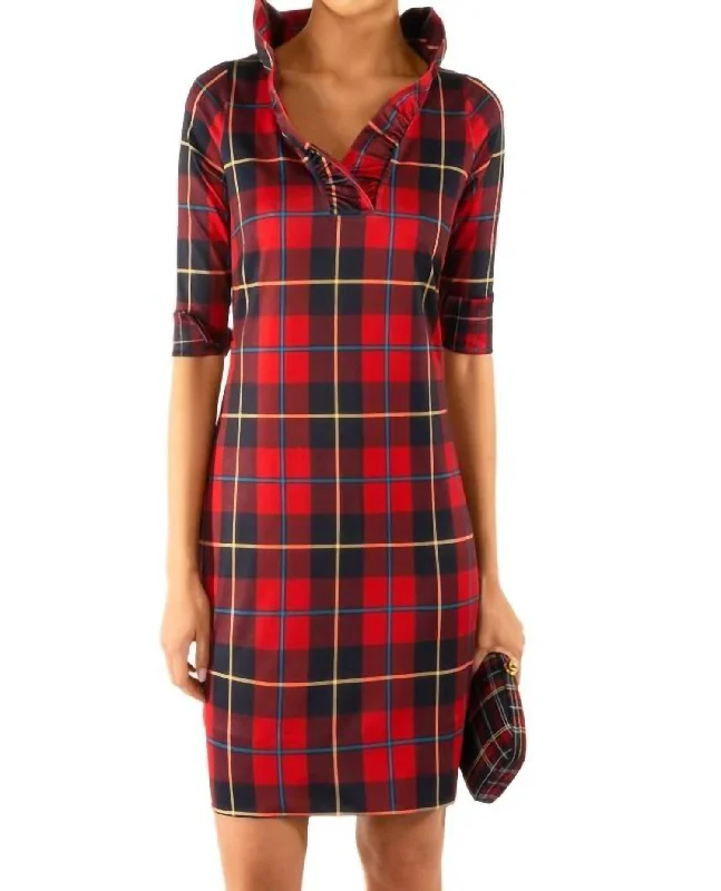 Discount Store Plaidly Cooper Dress Red Plaid
