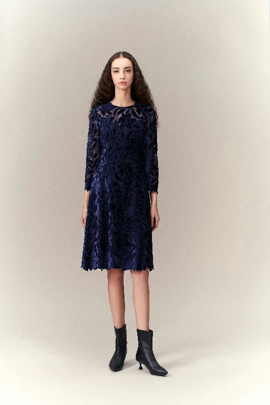 Clothing Sales Cut-out Lace Midi Dress