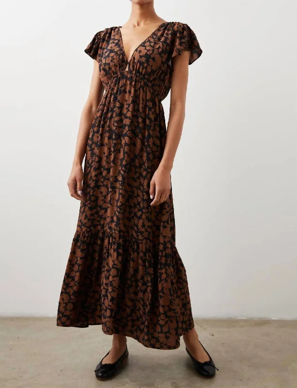 Mid - Week Surprise Tina Dress In Garden Silhouette