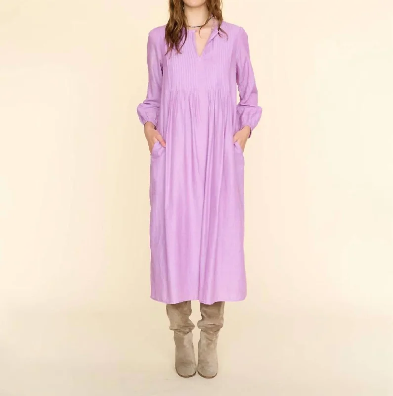 Vintage Charm Marta Dress In New Lilac