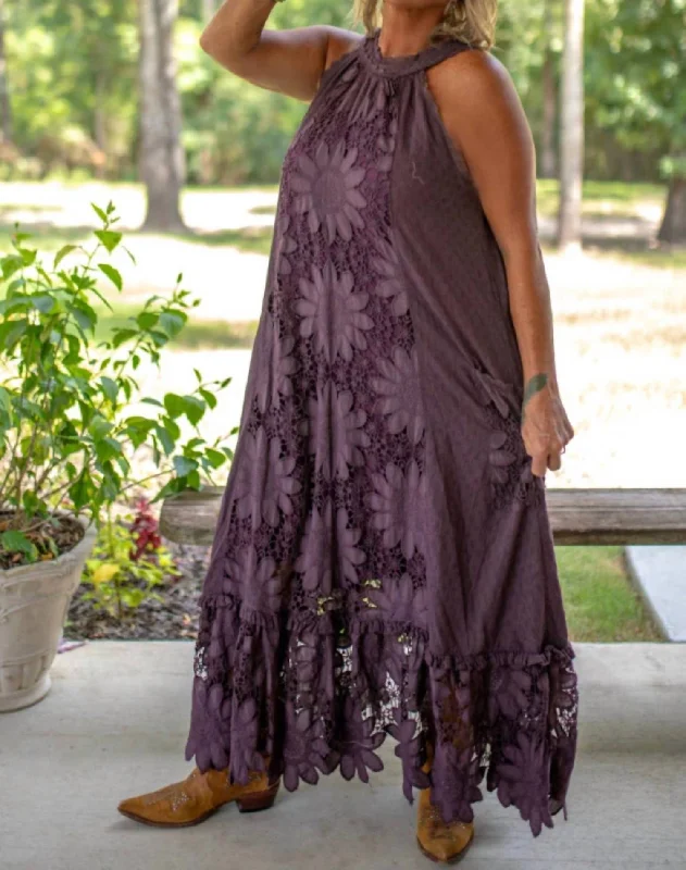 Seasonal Picks Daisy Dreaming Dress In Purple