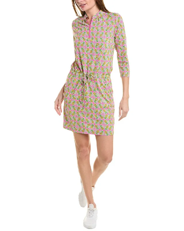 Seasonal Clearance Sale – Big Savings On Trendy Looks IBKUL 3/4-Sleeve Drawstring Dress