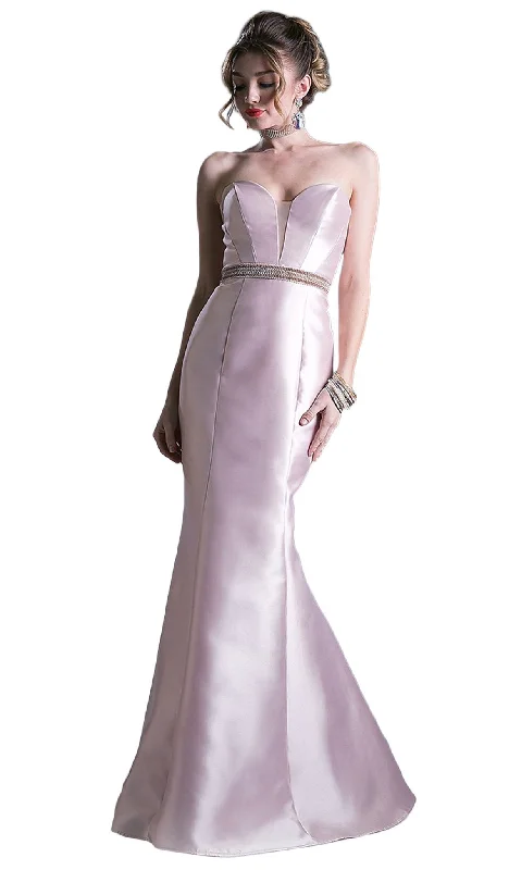 VIP Member Discount Cinderella Divine - Strapless Plunging Sweetheart Jeweled Mermaid Gown VIP Member Discount Cinderella Divine - Strapless Plunging Sweetheart Jeweled Mermaid Gown