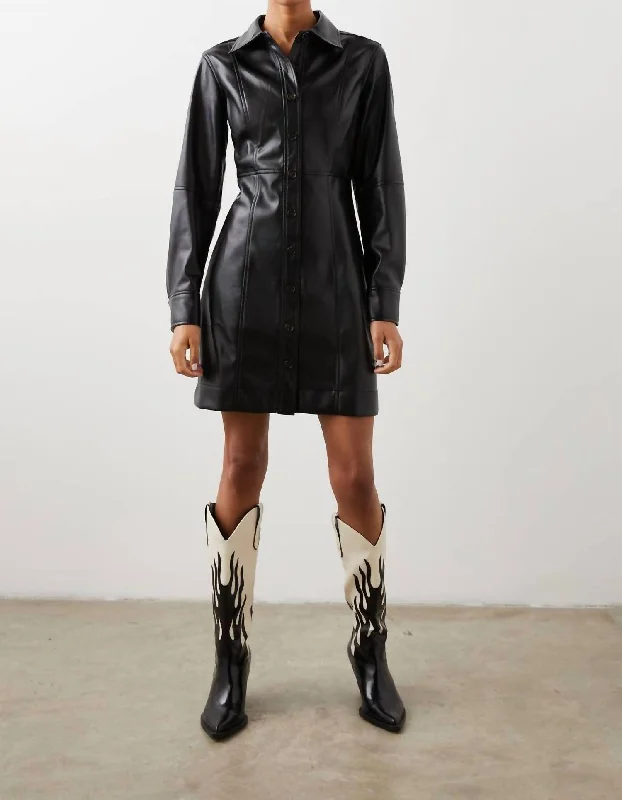 Relaxed Style Ruby Dress In Black
