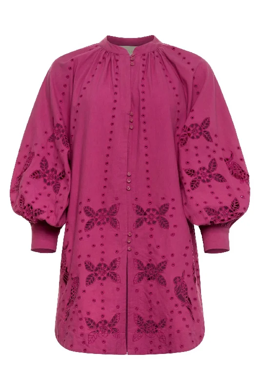 Chic Trend Collection Augustina Dress In Sparkling Grape