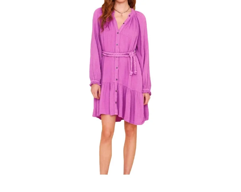 Sustainable Fashion Extravaganza Rainey Dress In Berry