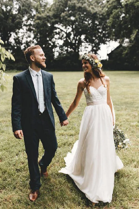 Limited Time Special Offer Roycebridal Tulle Lace A-line Spaghetti Straps Sweetheart Wedding Dresses With Train, MW652 Limited Time Special Offer Roycebridal Tulle Lace A-line Spaghetti Straps Sweetheart Wedding Dresses With Train, MW652