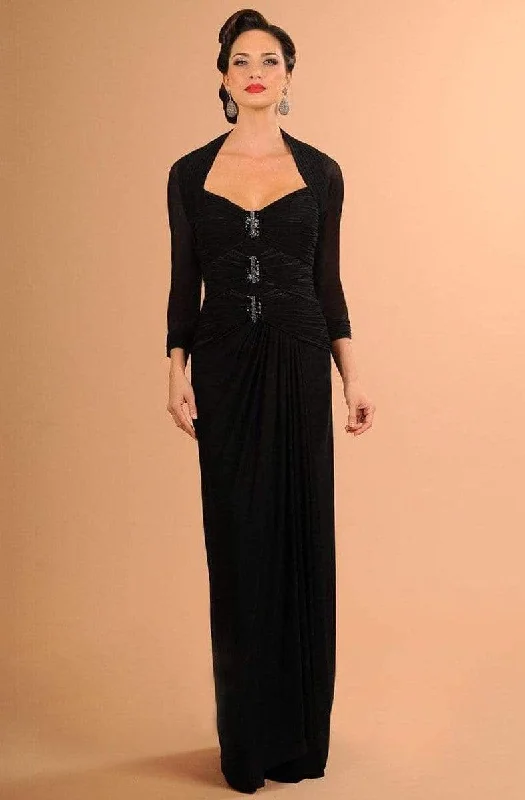 Comfortable Loungewear for Women Alexander by Daymor 611 Jeweled Bolero A-Line Gown - 1 pc Black in Size 18 Available Comfortable Loungewear for Women Alexander by Daymor 611 Jeweled Bolero A-Line Gown - 1 pc Black in Size 18 Available