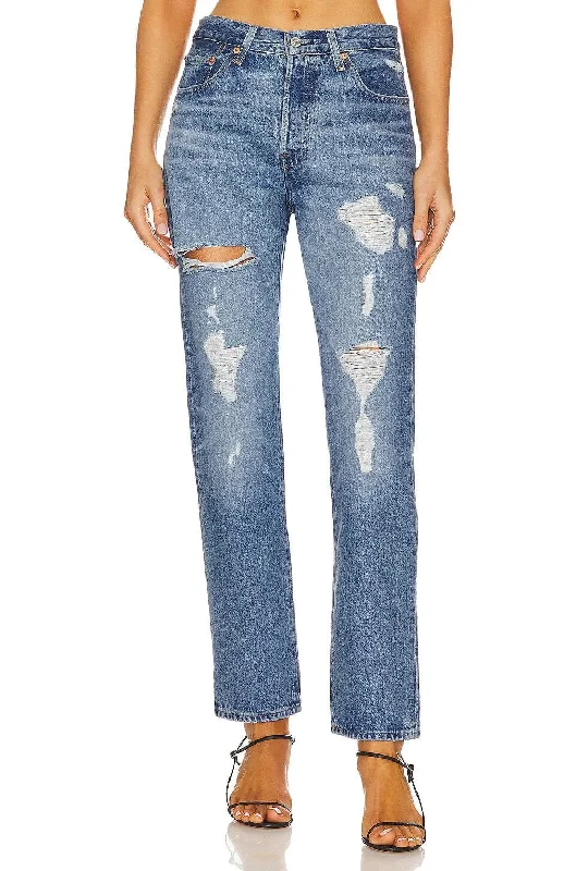 Chic Women’s Clothing for Date Nights Levi's 501 Original Full length Distressed Denim - 125010417 Chic Women’s Clothing for Date Nights Levi's 501 Original Full length Distressed Denim - 125010417